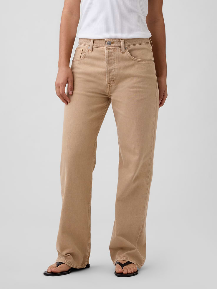 Image number 2 showing, Low Slung Relaxed Straight Jeans