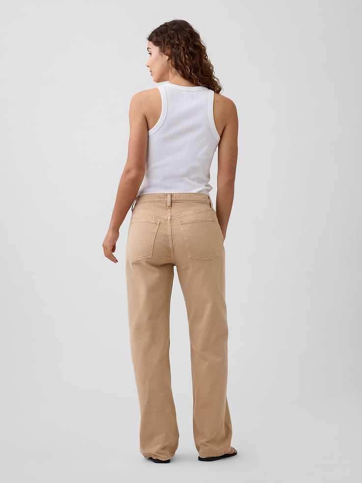 Image number 4 showing, Low Slung Relaxed Straight Jeans