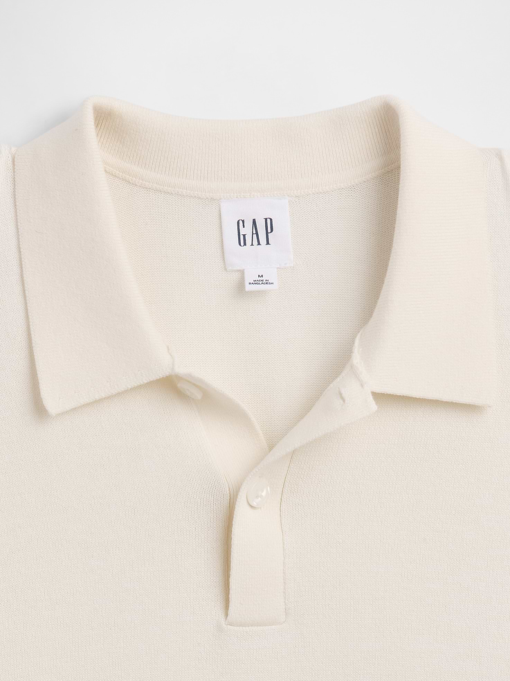 Image 4 of 5, Sweater Polo Shirt