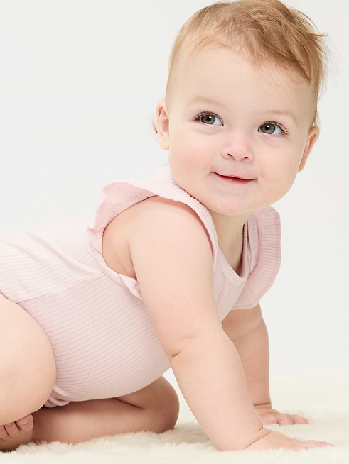 Ruffle Ruffle-Sleeve Ribbed Bodysuit for Baby on clearance at Old Navy — 55% off