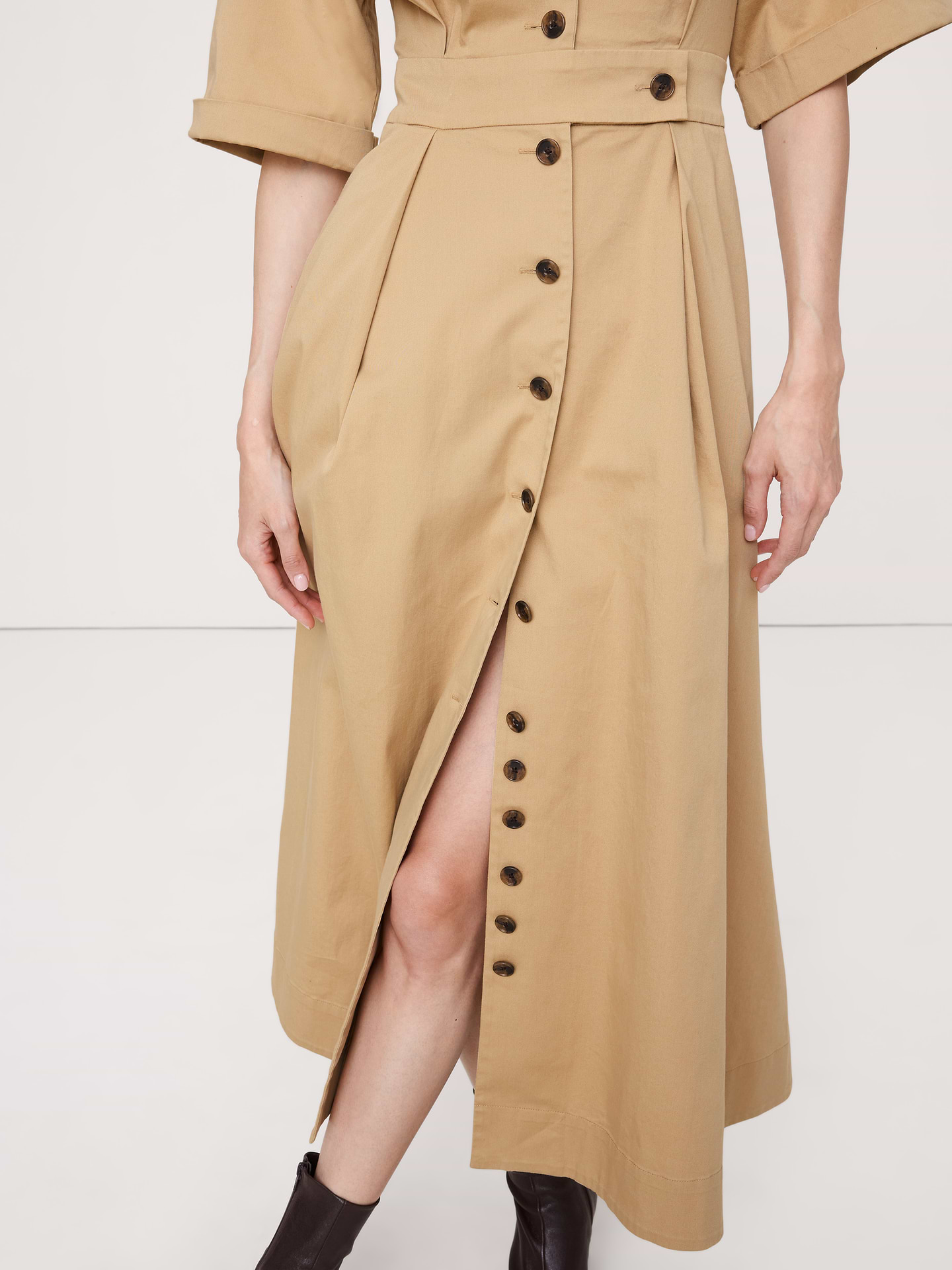 Image number 6 showing, Stretch-Poplin Shirtdress