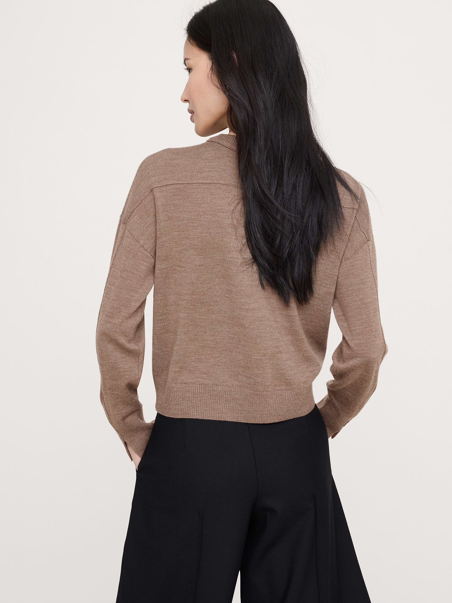 Image number 2 showing, Oversized Merino Crew-Neck Sweater