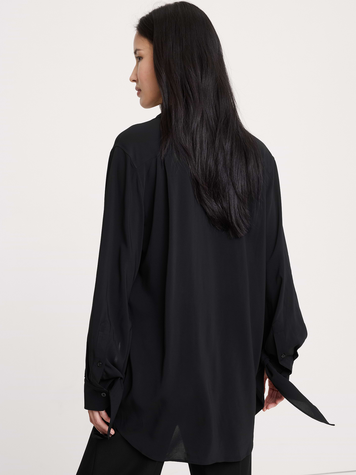 Image number 5 showing, Georgette Tie-Cuff Shirt