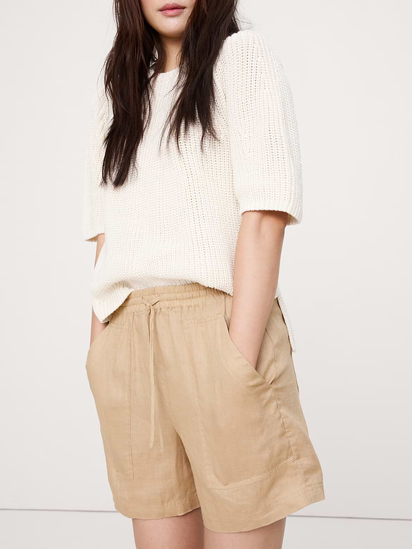 The Getaway 4" Short in Linen