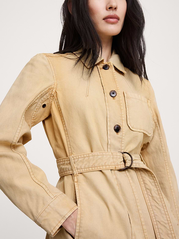 Veste-chemise en toile de coton