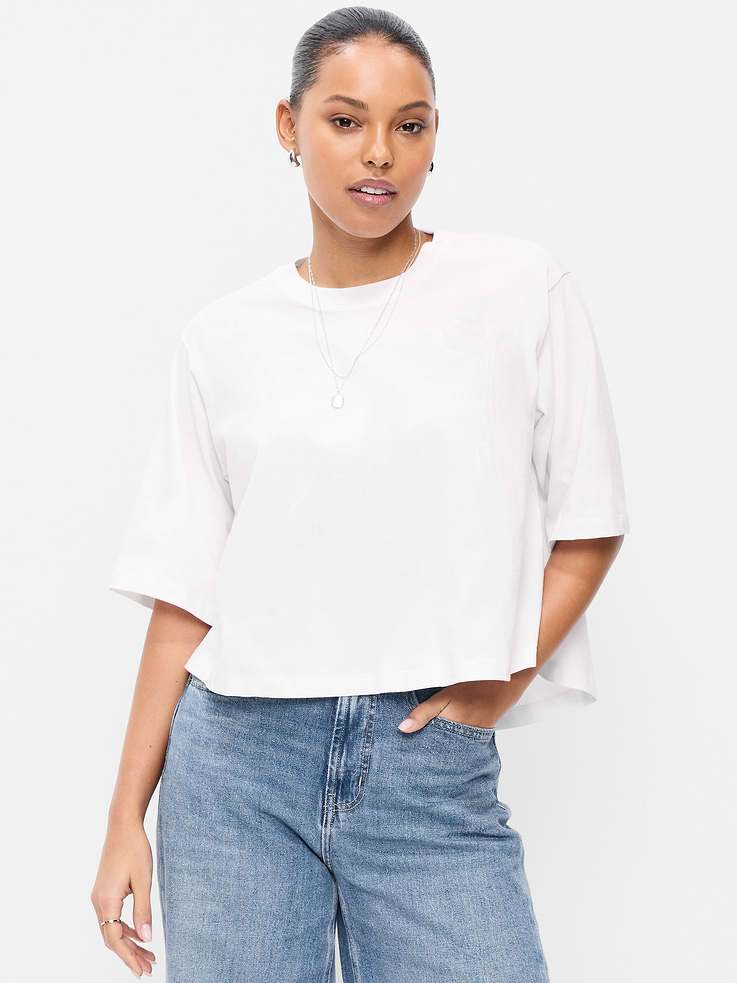 Image number 1 showing, Short-Sleeve Trapeze T-Shirt