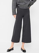 Image number 2 showing, High-Waisted Fashion Wide-Leg Cropped Leggings