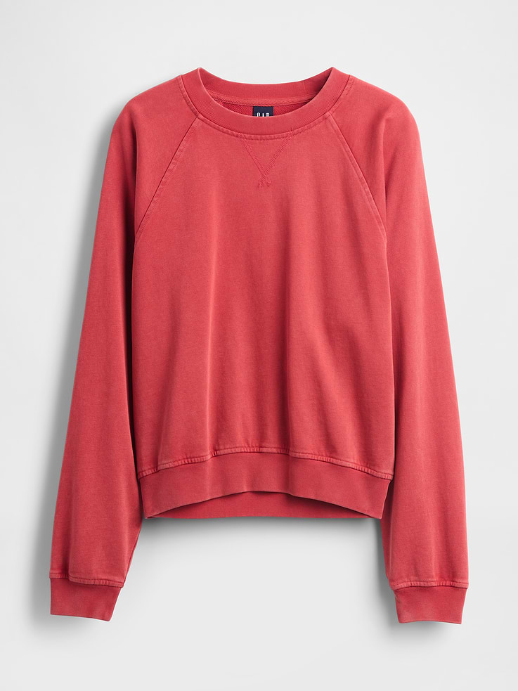 Image number 6 showing, VintageSoft Terry Raglan Sweatshirt