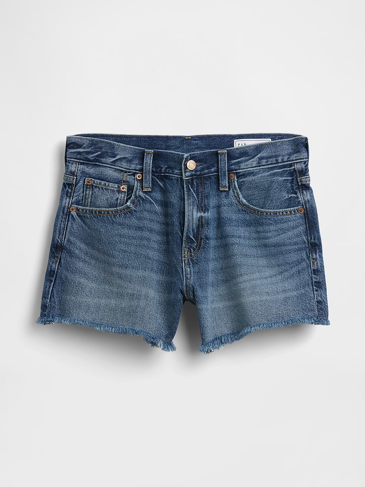 Image number 6 showing, 4" Mid Rise UltraSoft Relaxed Cutoff Shorts