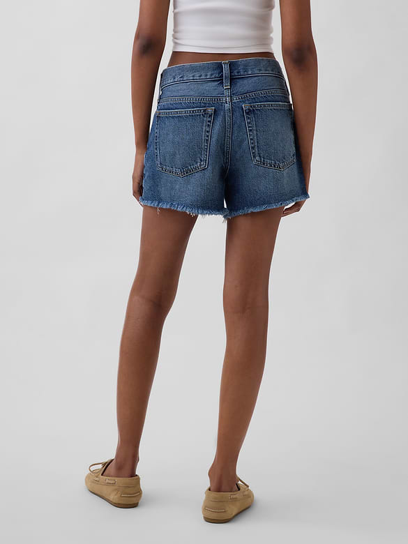 4" Mid Rise UltraSoft Relaxed Cutoff Shorts