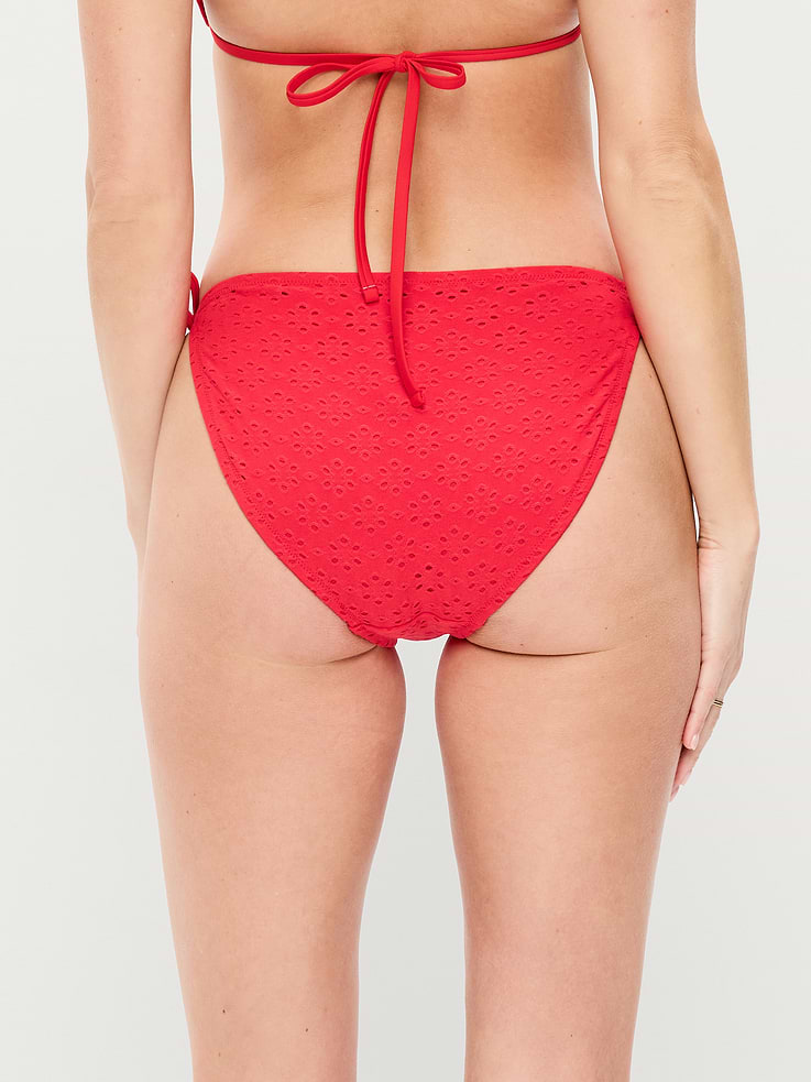 Image number 2 showing, Eyelet String Bikini Swim Bottoms