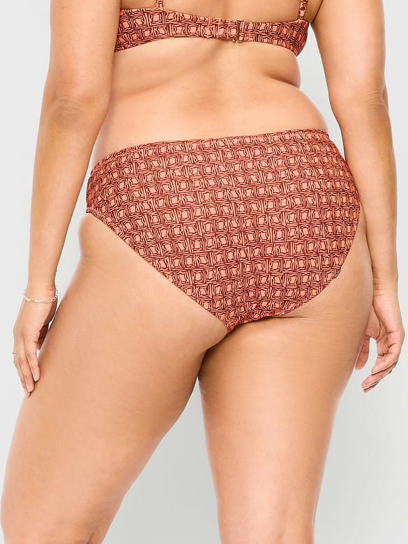 Mid-Rise Bikini Swim Bottoms