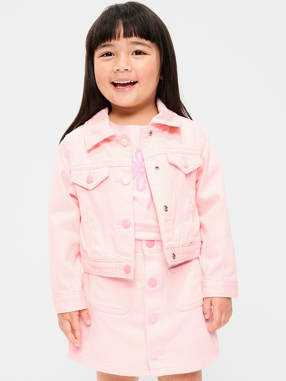 Veste courte en sergé pour toute-petite