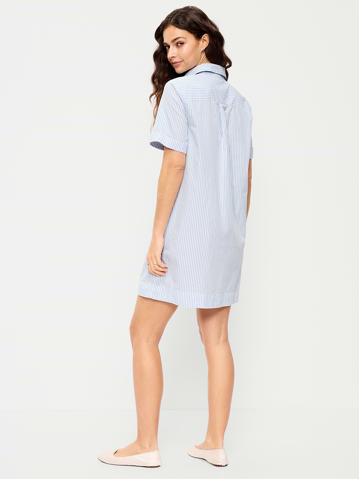 Image number 2 showing, Button-Down Mini Shirt Dress