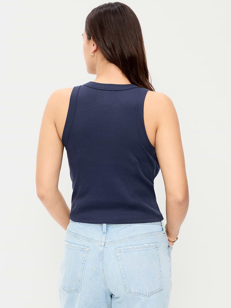 L'image numéro 6 présente Camisole courte moulante