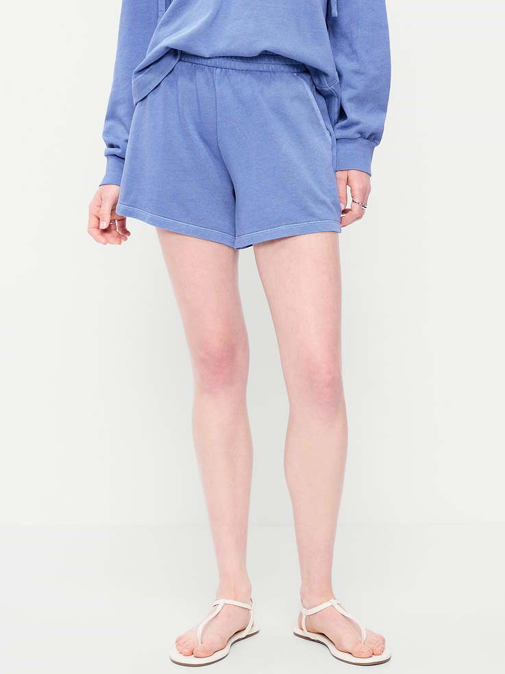 Image number 2 showing, Extra High-Waisted Sweat Shorts -- 5-inch inseam