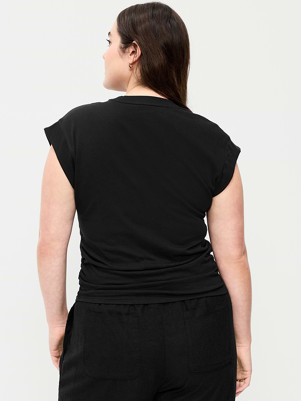 Haut à mancherons à taille cintrée