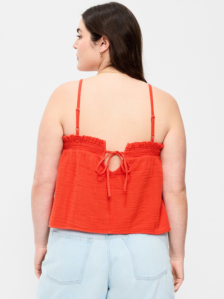 Image number 6 showing, Crinkle Gauze Tank Top