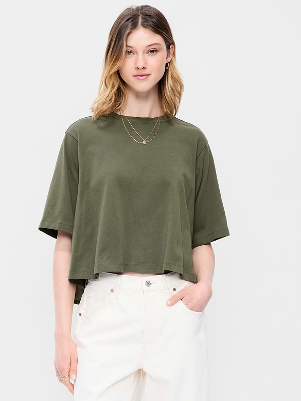 Short-Sleeve Trapeze T-Shirt