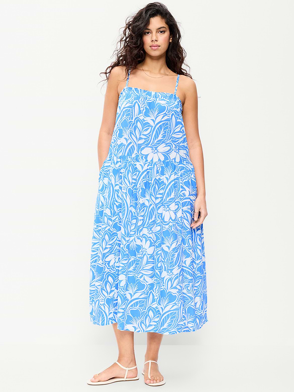 Airy Smocked Maxi Dress