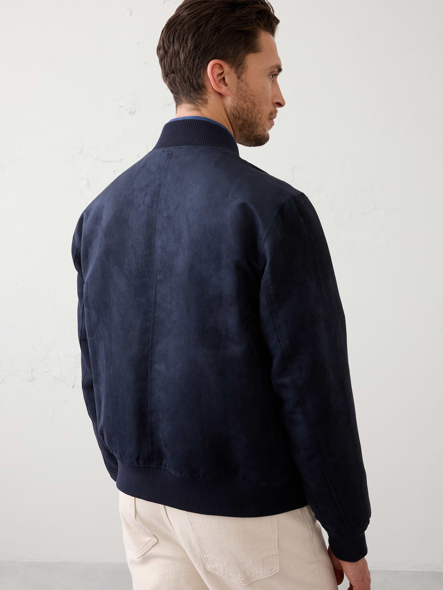 Image number 5 showing, Vegan Suede Bomber