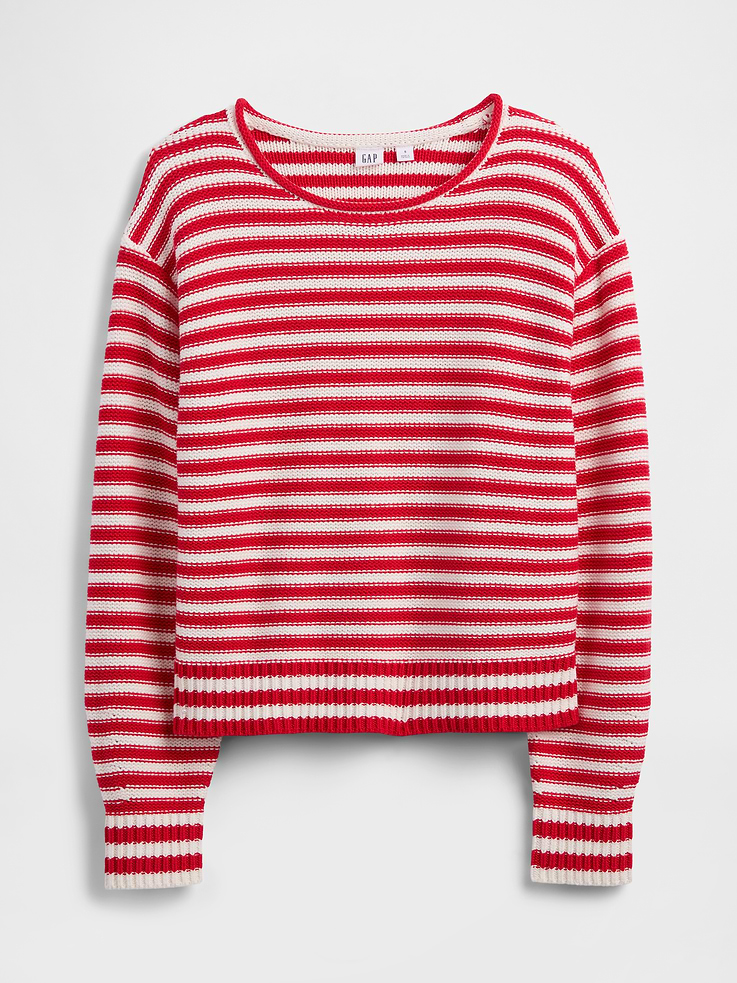 Image number 5 showing, Relaxed Stripe Rollneck Sweater