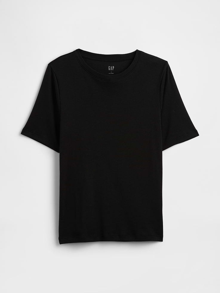 Image number 5 showing, Modern Ribbed Crewneck T-Shirt