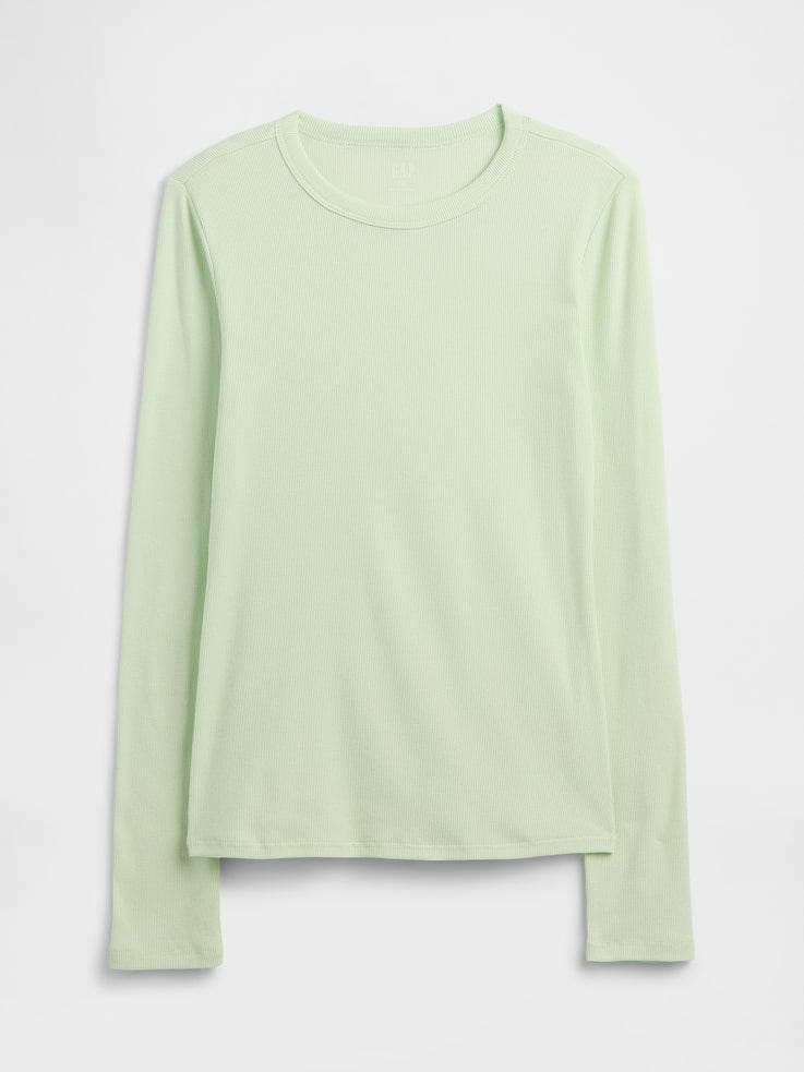 Image 5 of 5, Essential Ribbed Crewneck T-Shirt