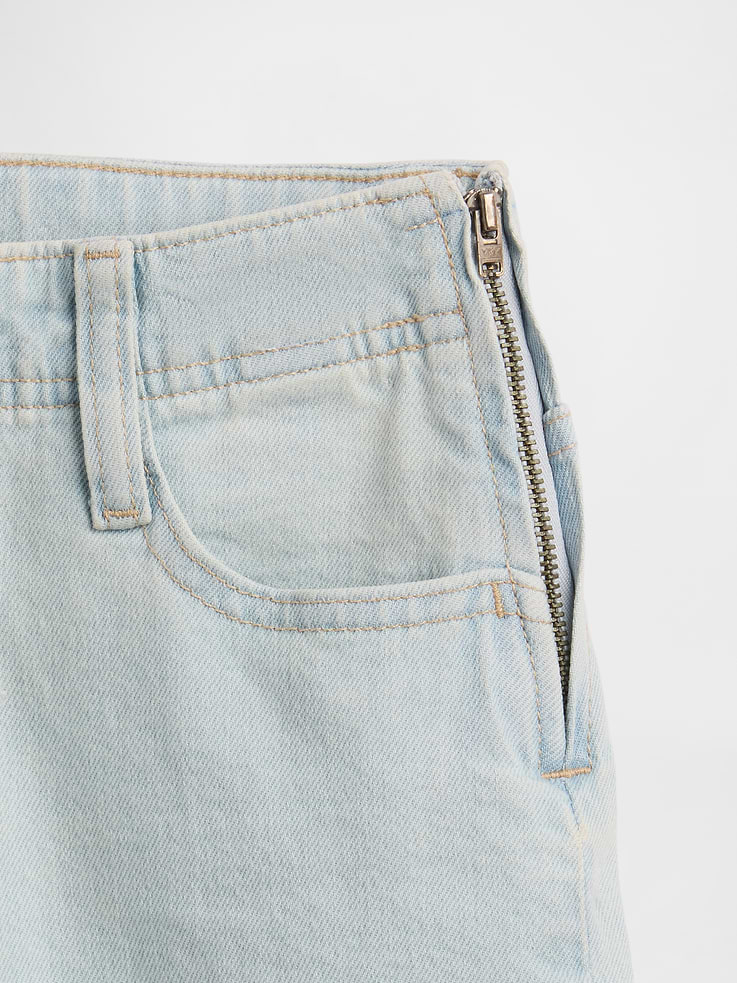 Image number 6 showing, Kids Low Rise Lace-Up Relaxed Flare Jeans