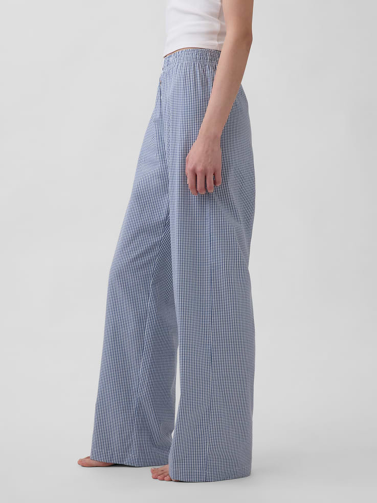 L'image numéro 3 présente Pantalon de pyjama en popeline
