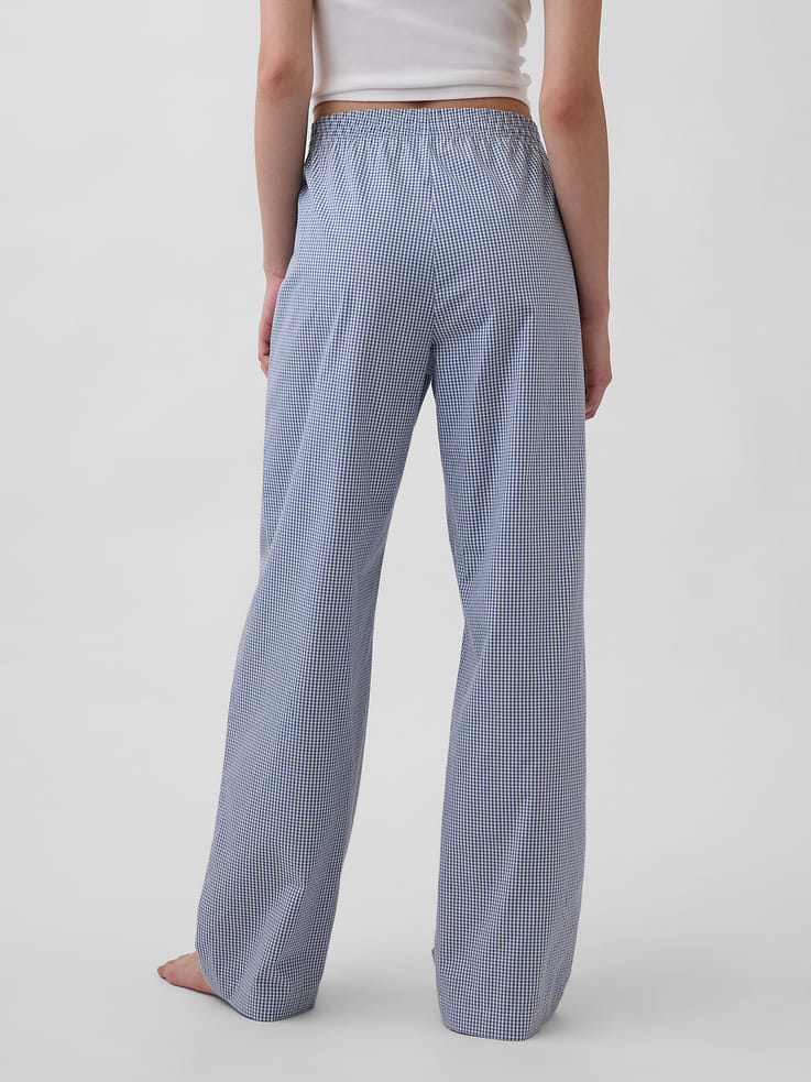 L'image numéro 4 présente Pantalon de pyjama en popeline