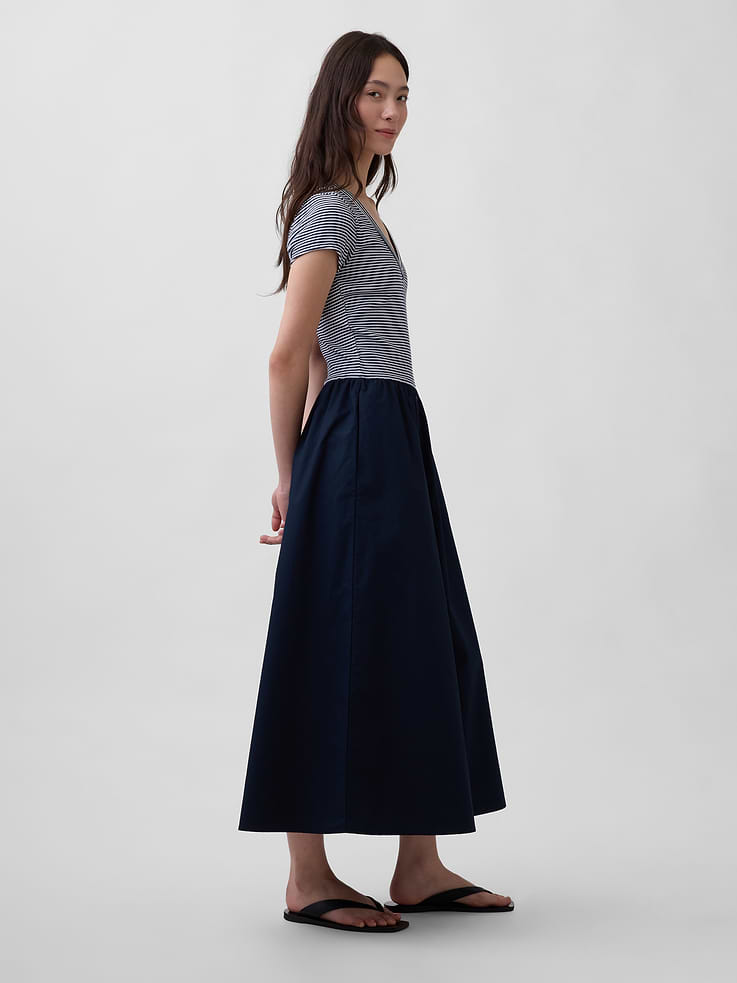Image number 3 showing, Modern Mixed Media Maxi Dress