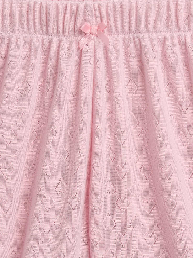 Image number 4 showing, Kids Recycled Pointelle PJ Shorts