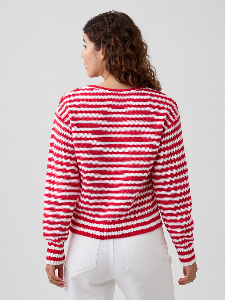 Image number 2 showing, Relaxed Stripe Rollneck Sweater