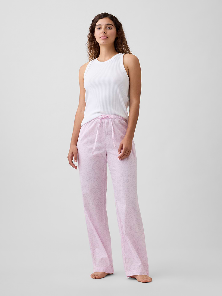 Image number 1 showing, Poplin PJ Pants
