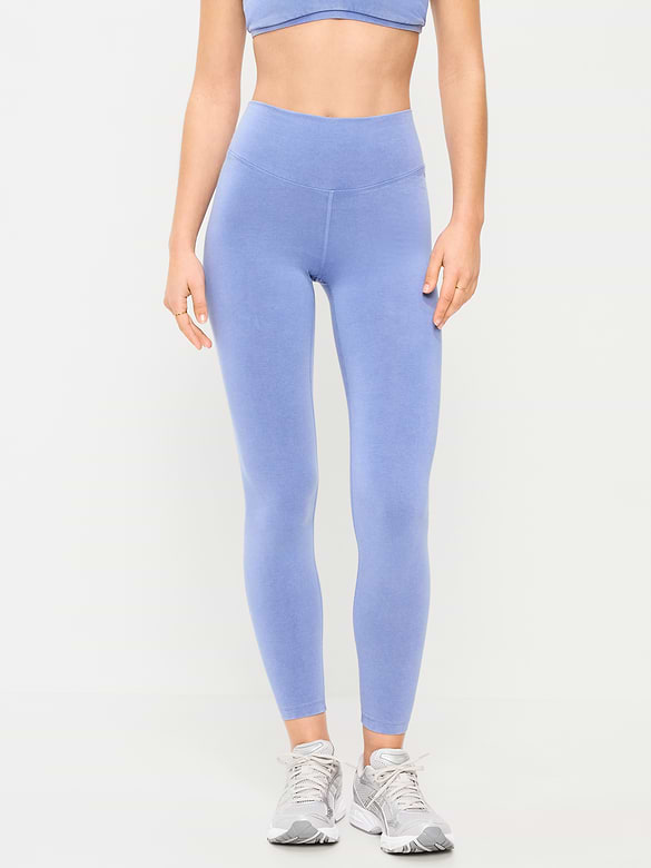 High-Waisted PowerChill 7/8 Cotton Leggings