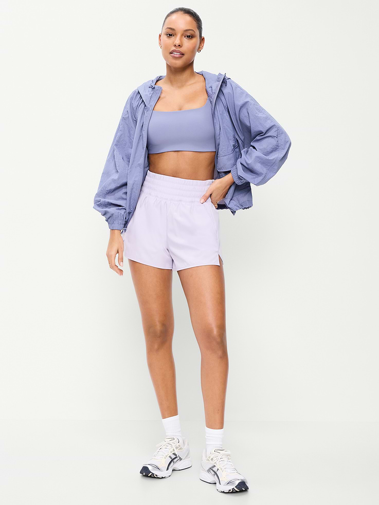 Image number 9 showing, Extra High-Waisted Crinkle Run Shorts -- 3-inch inseam