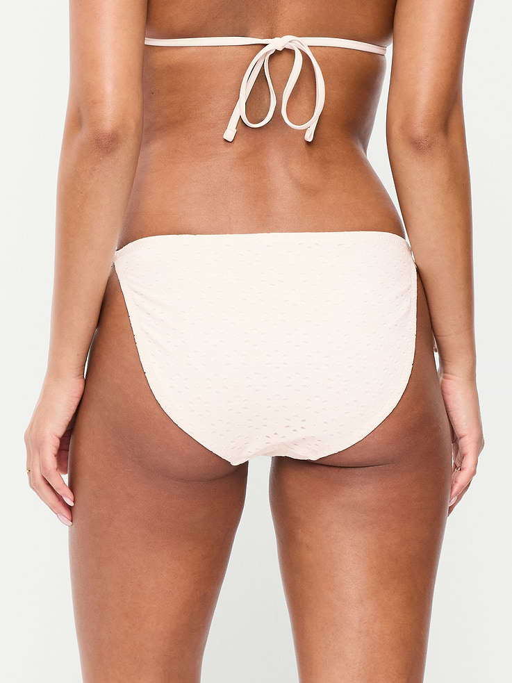 Image number 2 showing, Eyelet String Bikini Swim Bottoms