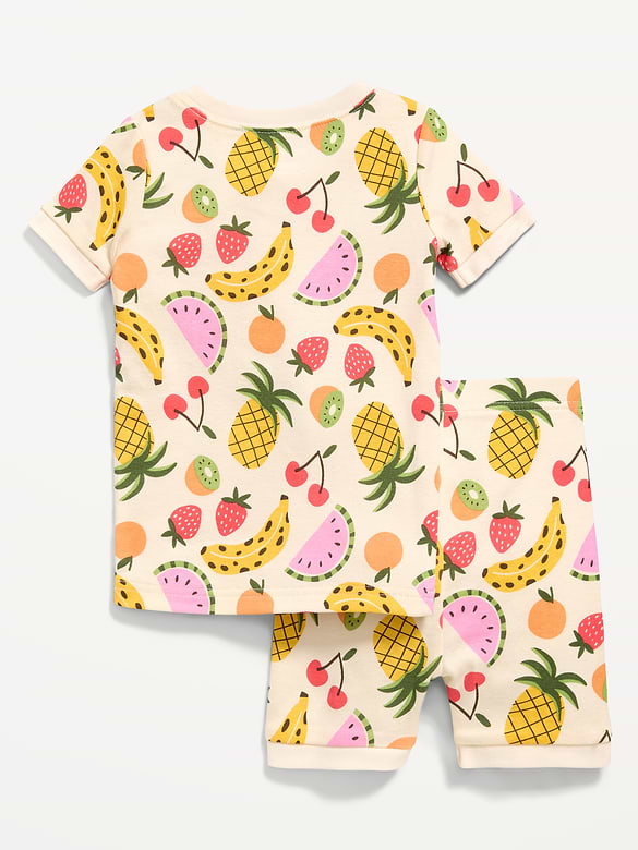 Printed Snug-Fit Pajama Set for Toddler & Baby