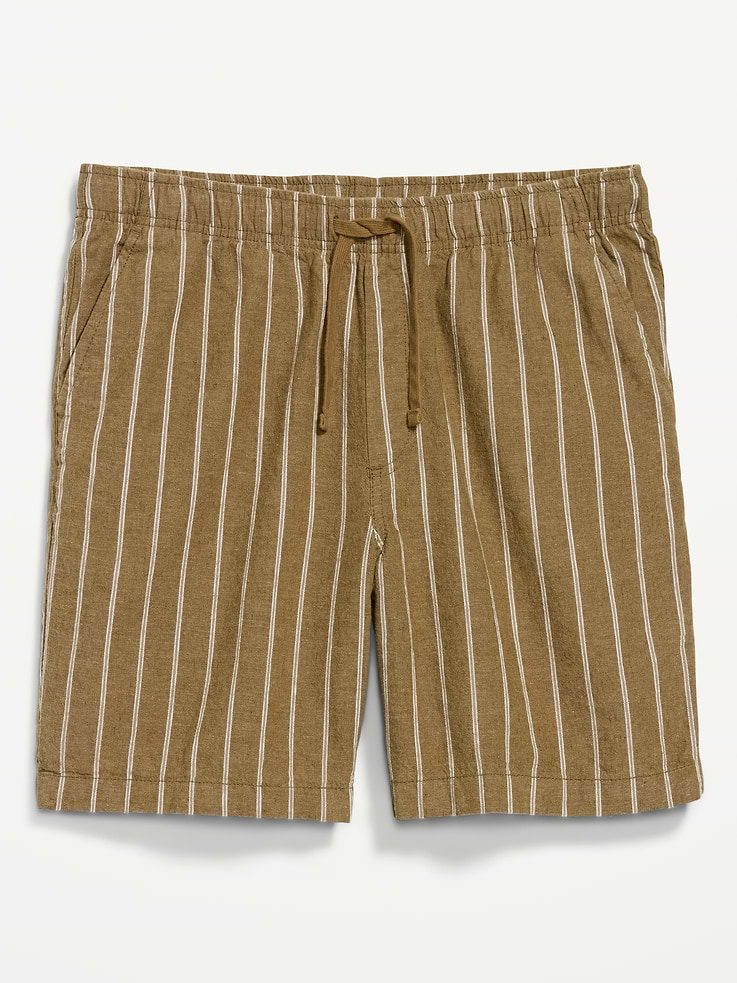 Image number 5 showing, Linen-Blend Jogger Shorts -- 7-inch inseam
