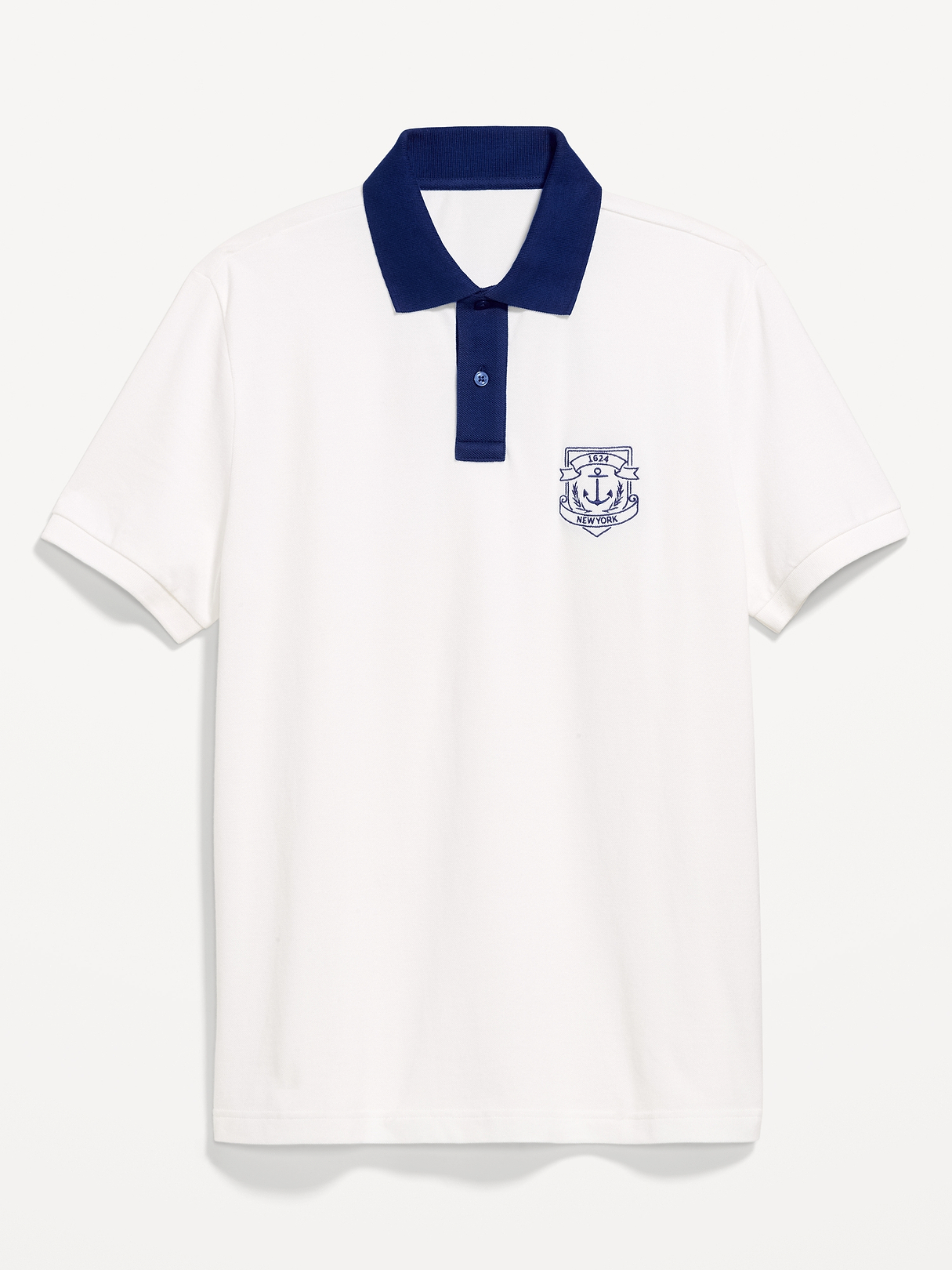 Classic Fit Pique Graphic Polo | Old Navy