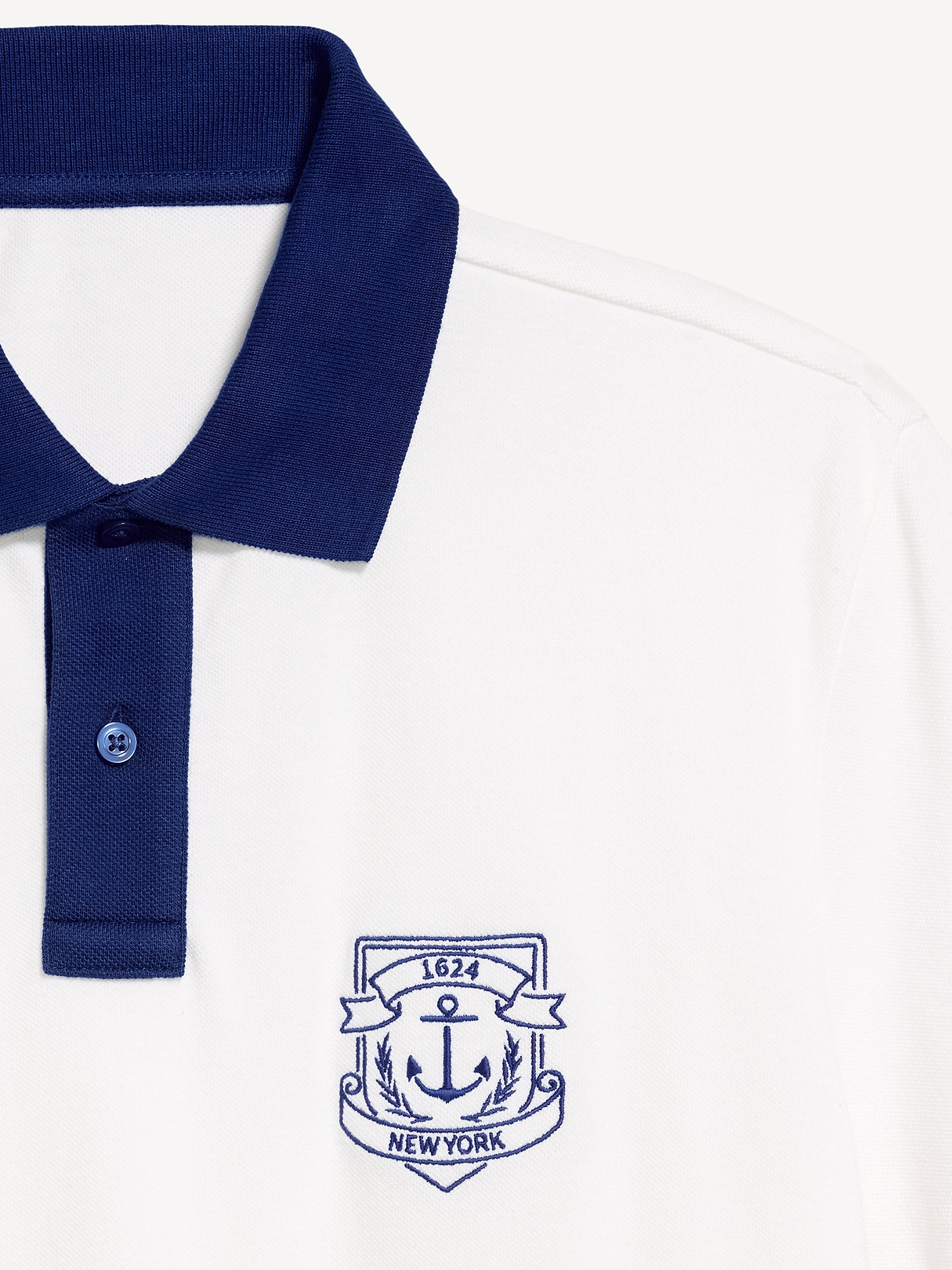 Classic Fit Pique Graphic Polo | Old Navy