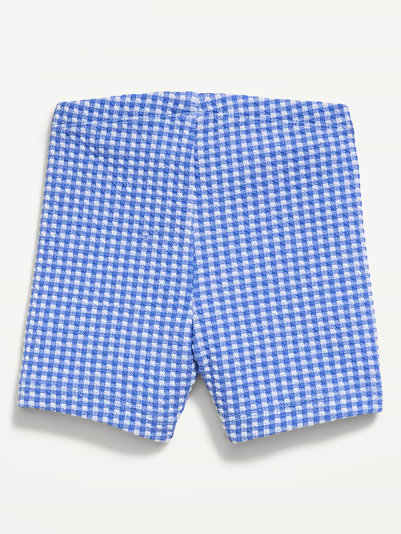 Textured Biker Shorts for Toddler Girls