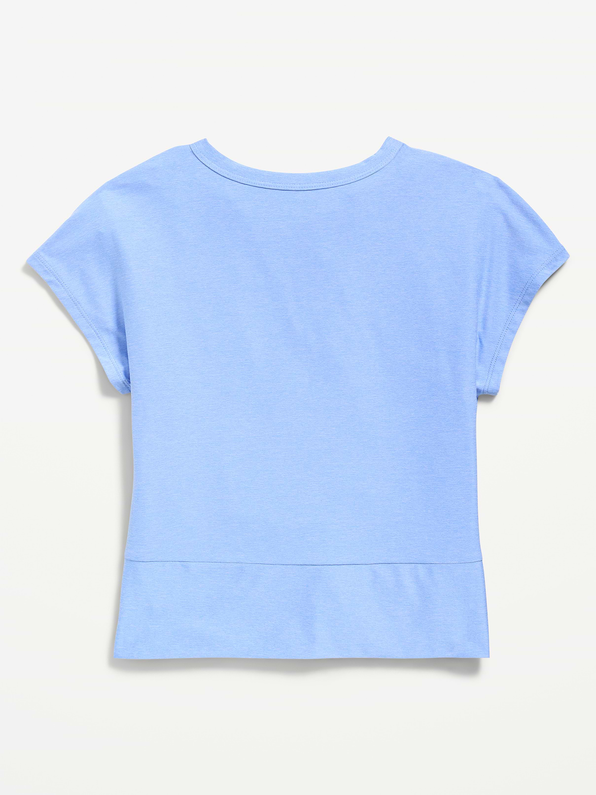 Image number 4 showing, CloudMotion Short-Sleeve Front-Knot T-Shirt for Girls