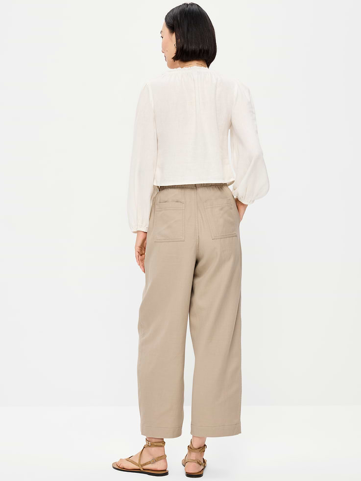 Image number 3 showing, High-Waisted Utility Ankle Pants