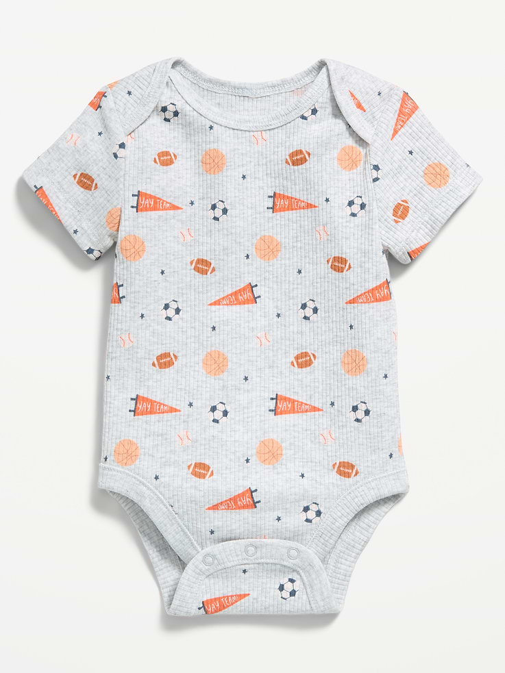 Image 1 of 1, envelope neckline, short sleeves, snaps along inseam, all-over print, Product #883201