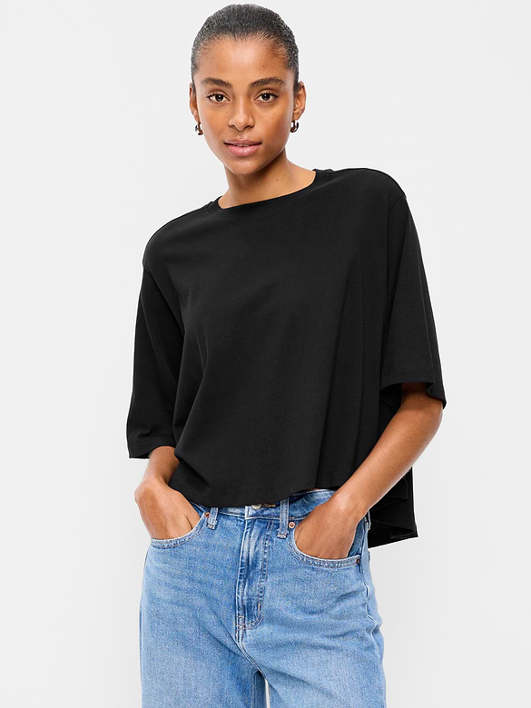 Short-Sleeve Trapeze T-Shirt