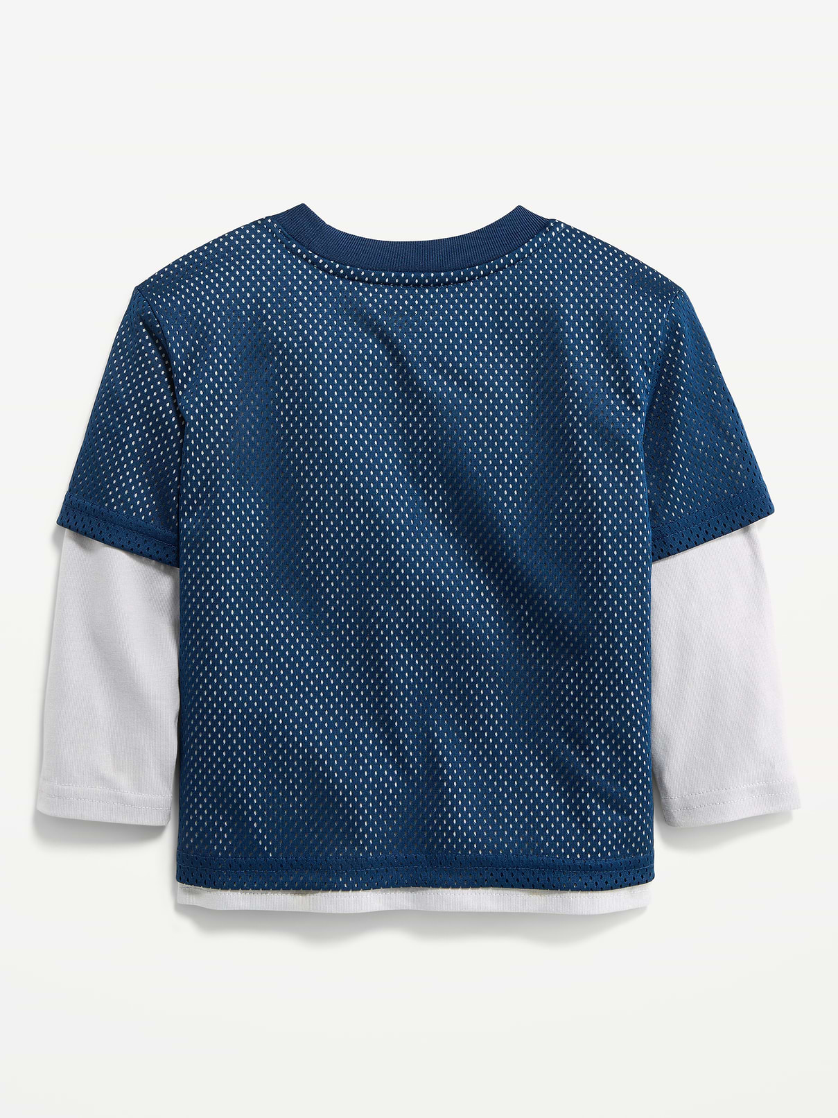 Image number 2 showing, Oversized 2-In-1 Mesh Long-Sleeve T-Shirt for Toddler Boys