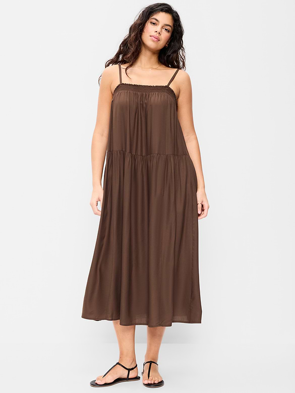 Airy Smocked Maxi Dress