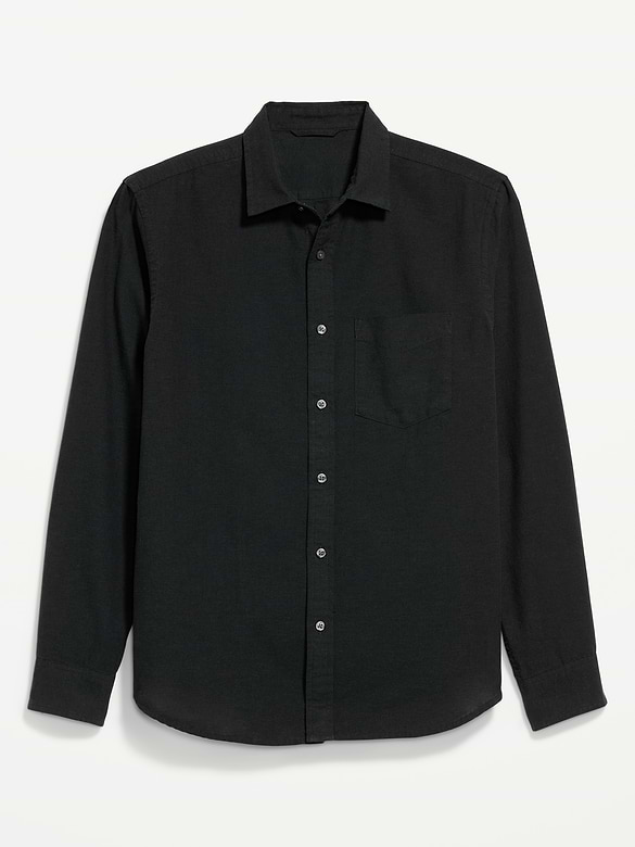 Classic Fit Linen-Blend Shirt